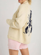 Lobster Button Up Long Sleeve Cardigan (6)