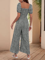 Printed Square Neck Puff Sleeve Jumpsuit (30)