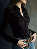 Suede Button-down Shirt (5)