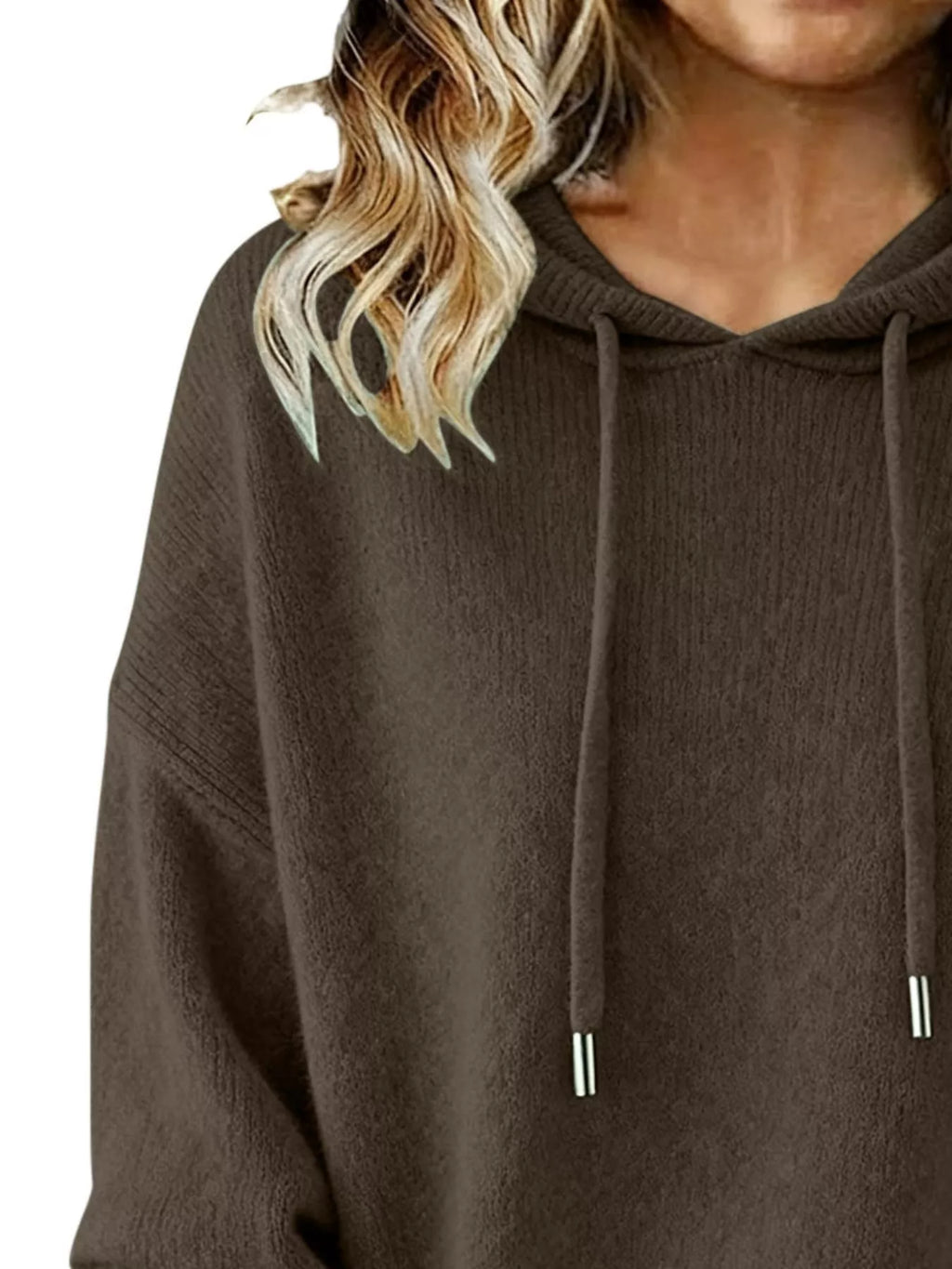 Drawstring Long Sleeve Hooded Sweater (11)