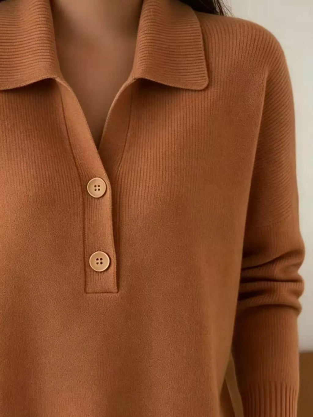 Ribbed Knit Button Detail Sweater (9)