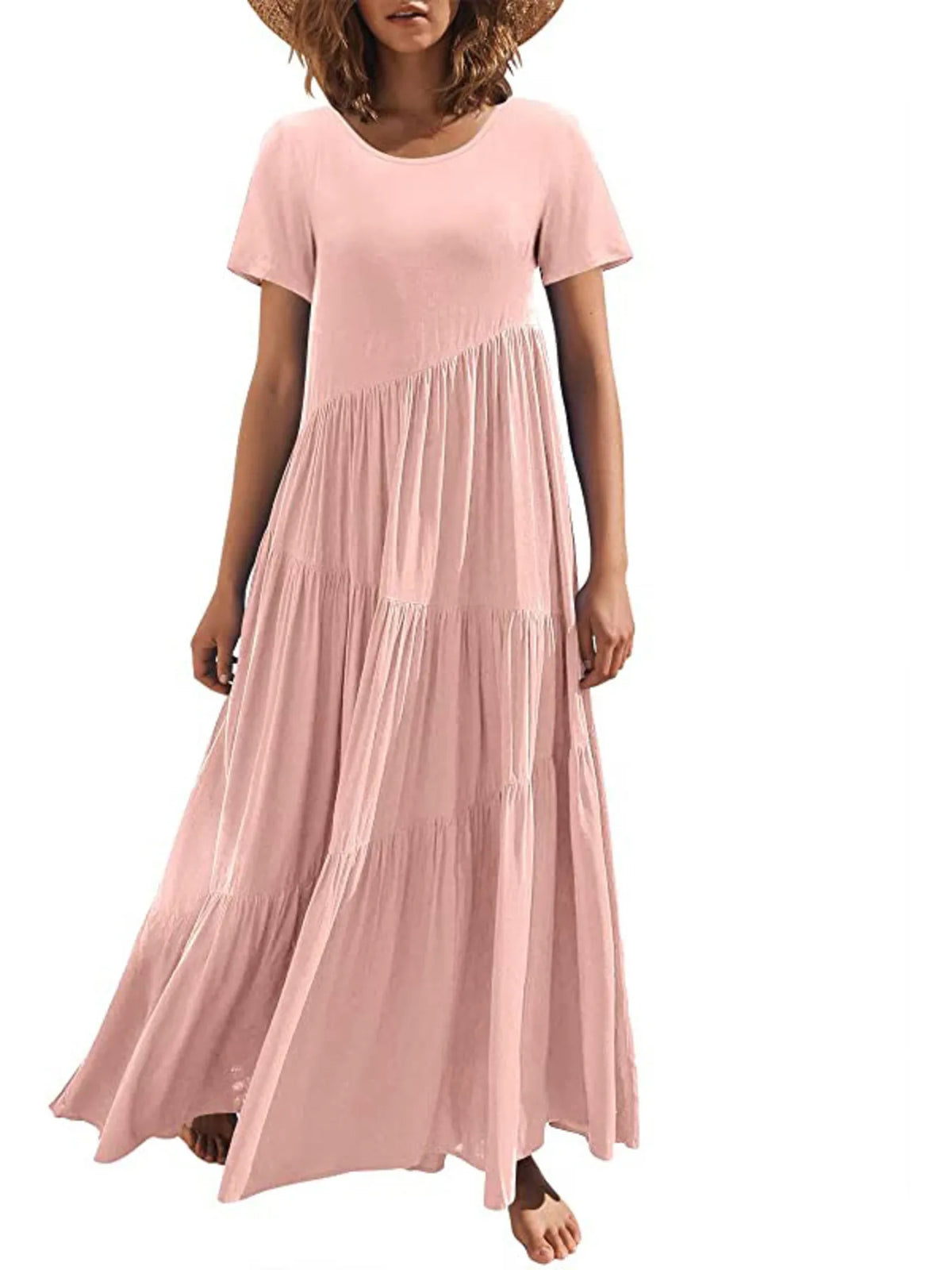 Round Neck Tiered Ruffle Maxi Dress (24)