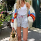 Striped Wool Cardigan Jacket variant CJYD212476401AZ|CJYD212476402BY|CJYD212476403CX