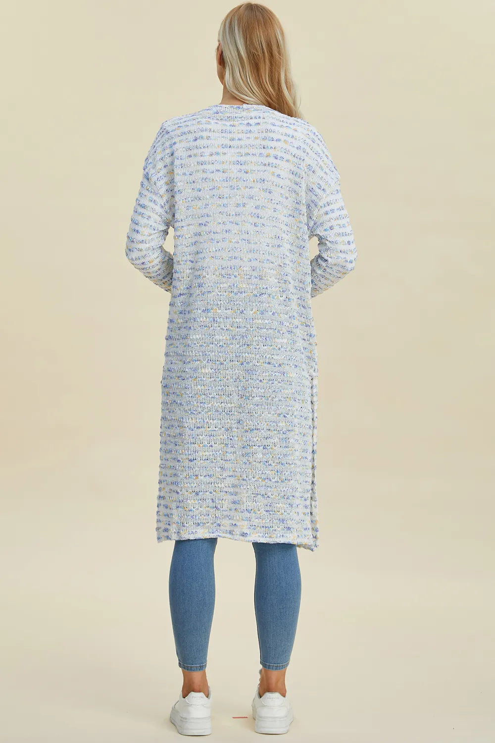 Full Size Open Front Longline Cardigan (10)