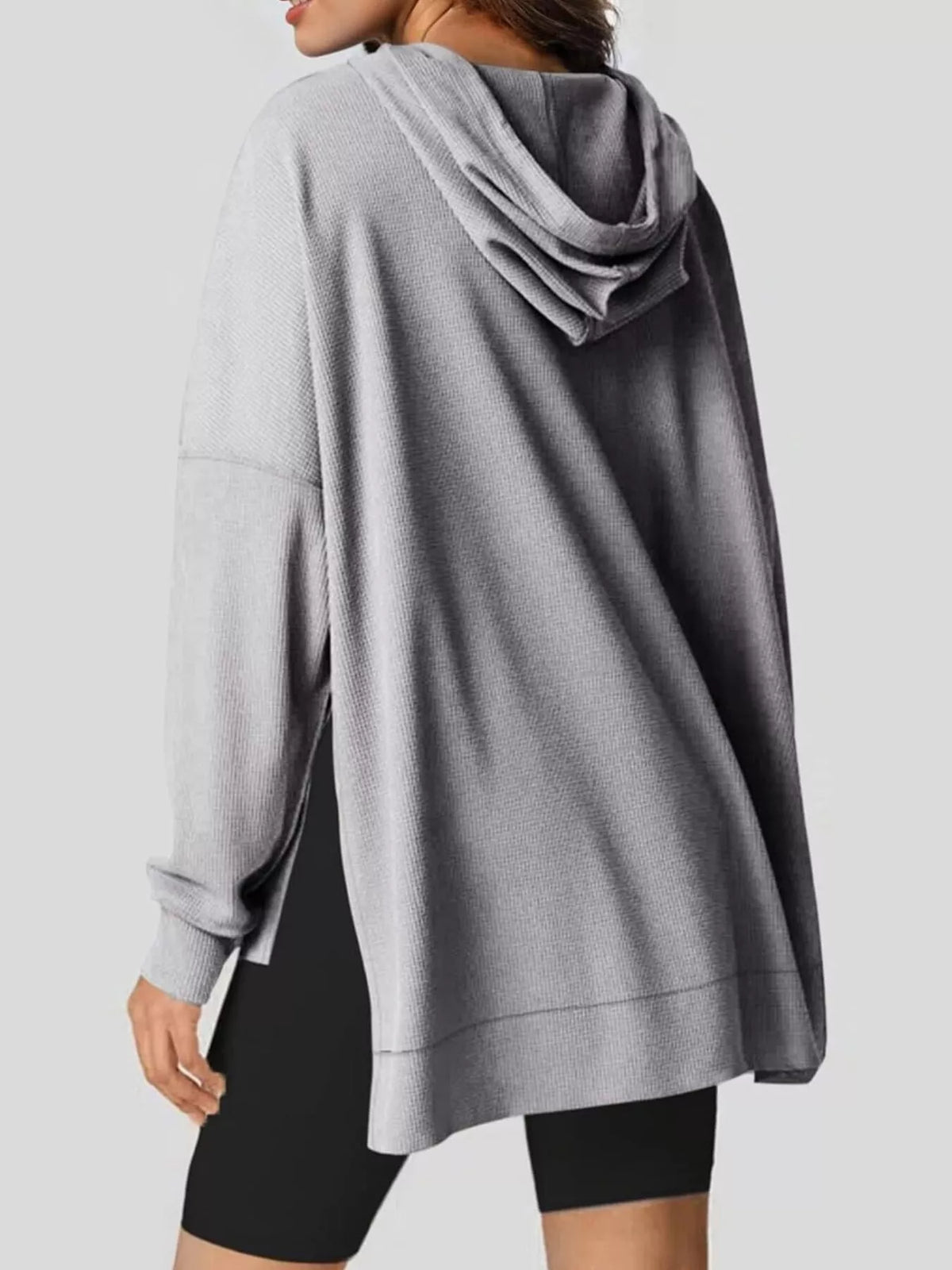 High-low Hoodie Kangaroo Pocket (13)