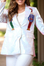 Sequin Nutcracker Long Sleeve Blazer (6)