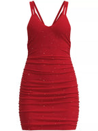 Glitter Ruched Bodycon Mini Dress (3)