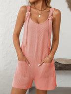 Texture Adjustable Strap Overalls Pockets (25)