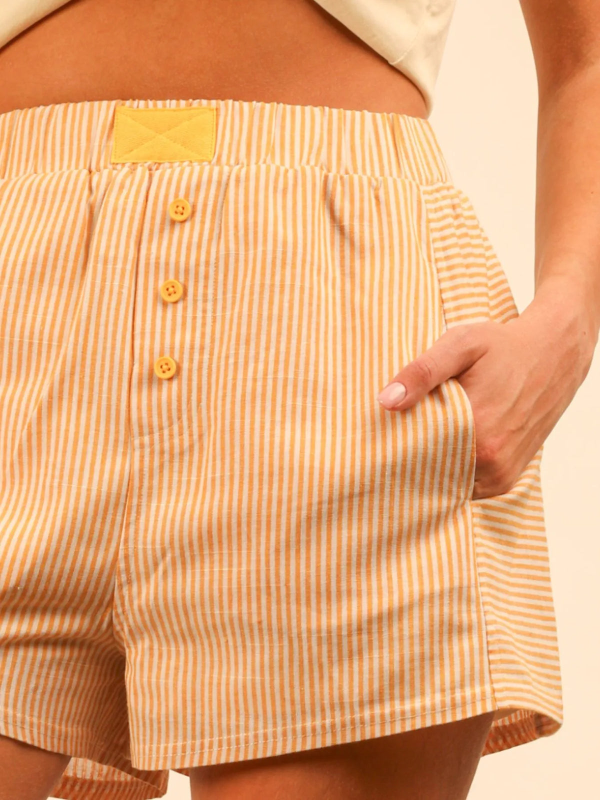 Striped High-waist Shorts (14)
