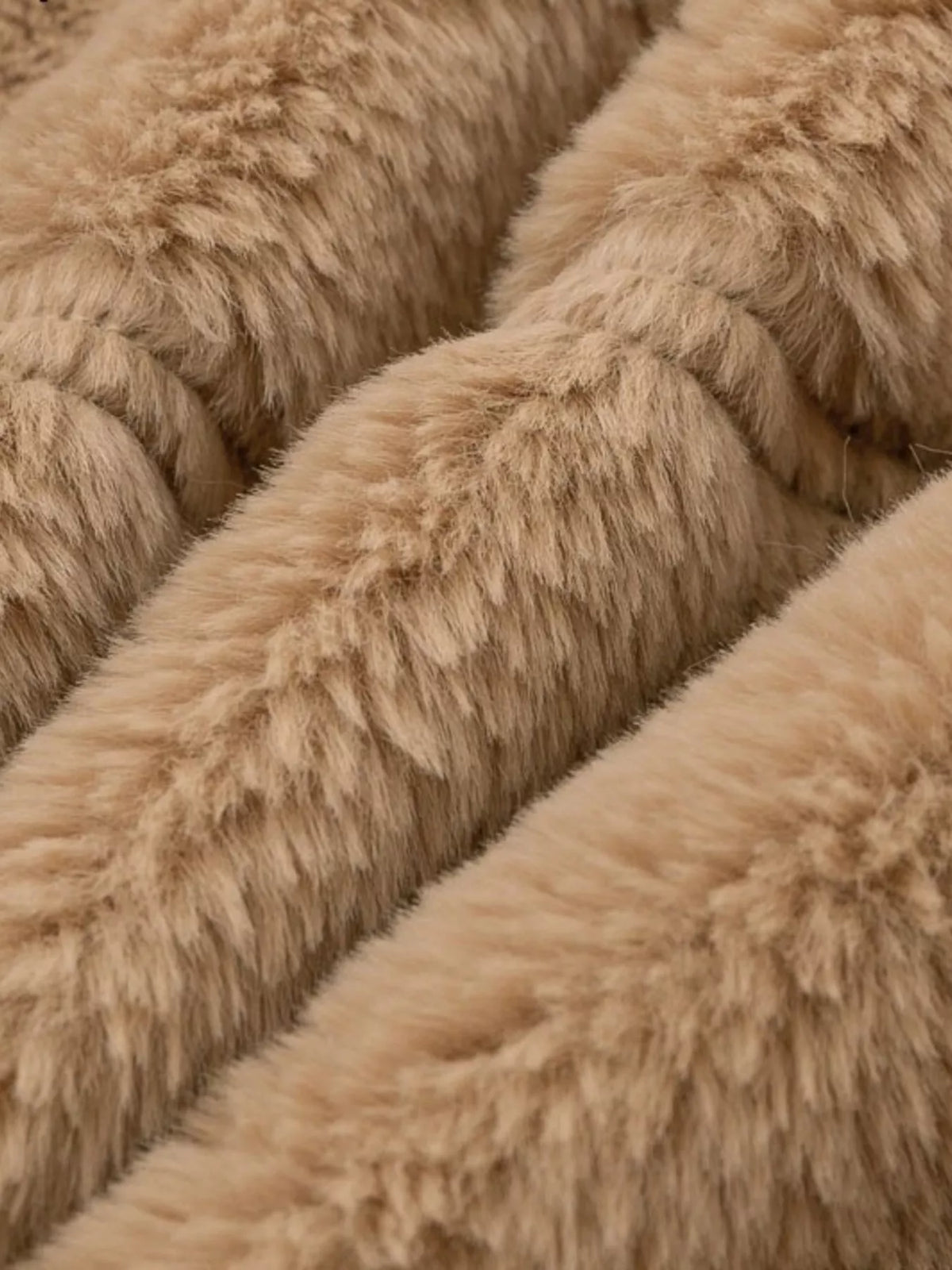 Full Size Faux Fur Cropped Zip-up Jacket Plus (5)