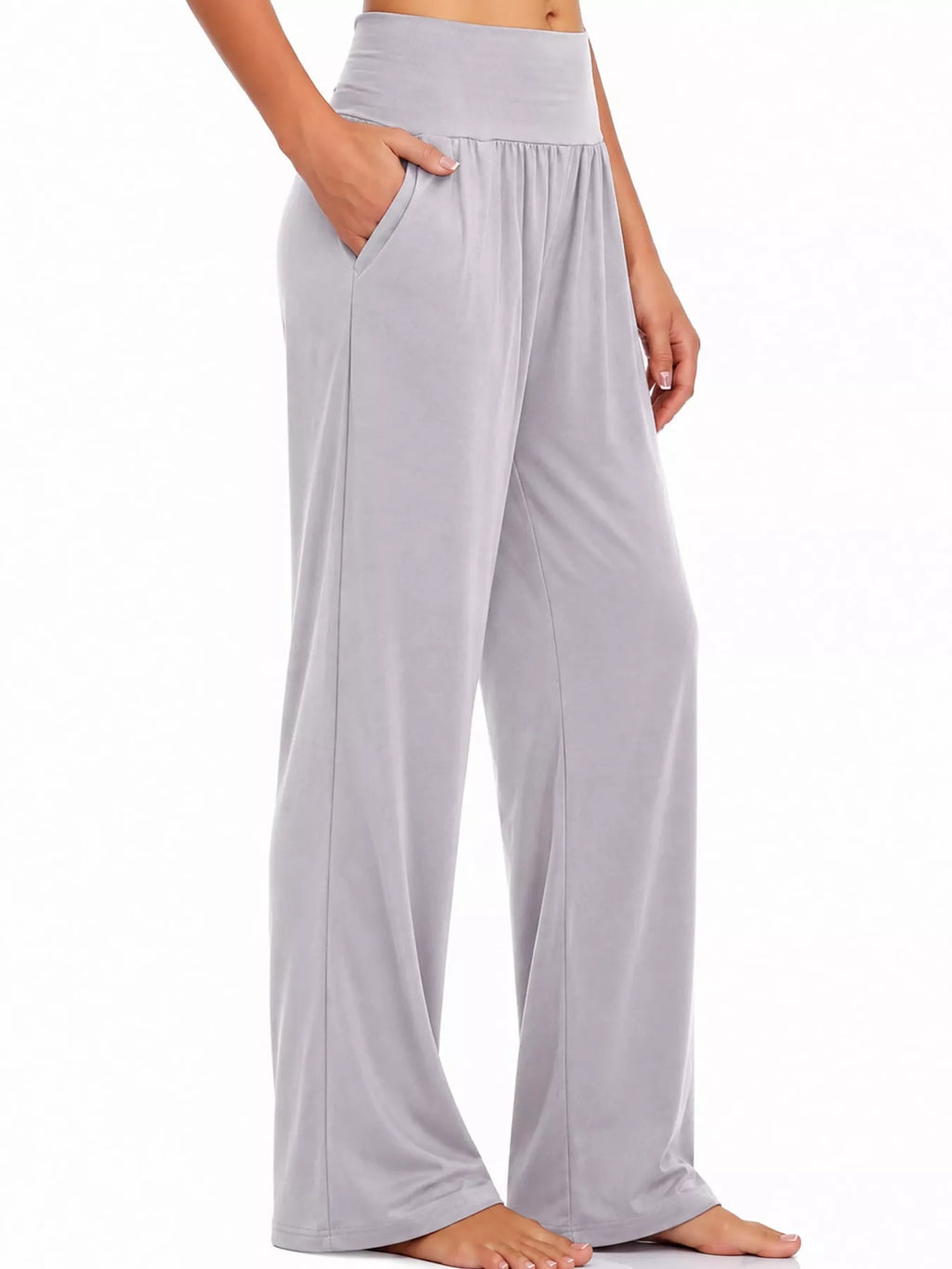 High-waisted Wide-leg Pants (45)