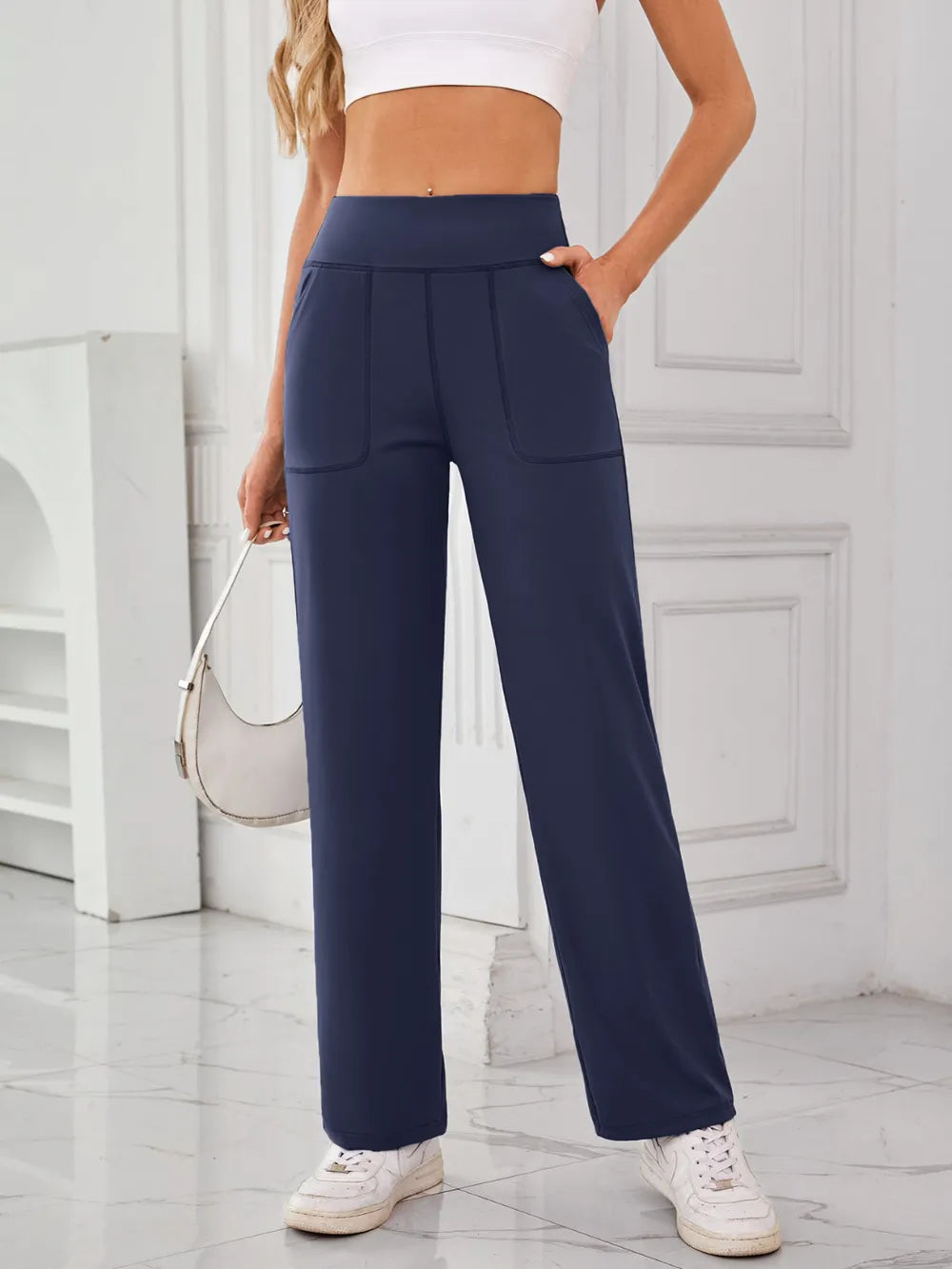 High Waist Active Pants Pockets (19)