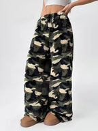 Leopard Wide Leg Plush Pants (9)
