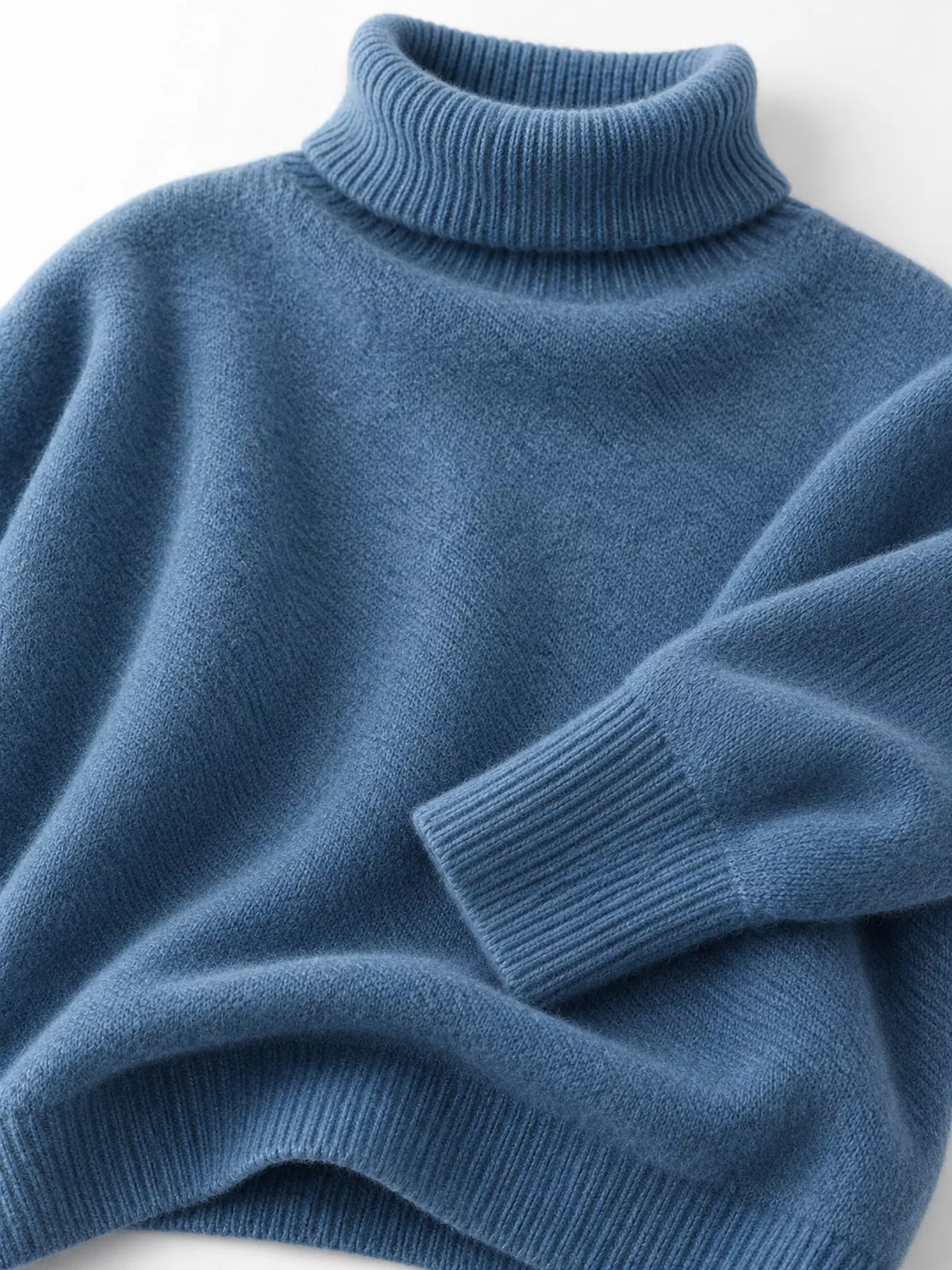 Turtleneck Dropped Shoulder Sweater (39)