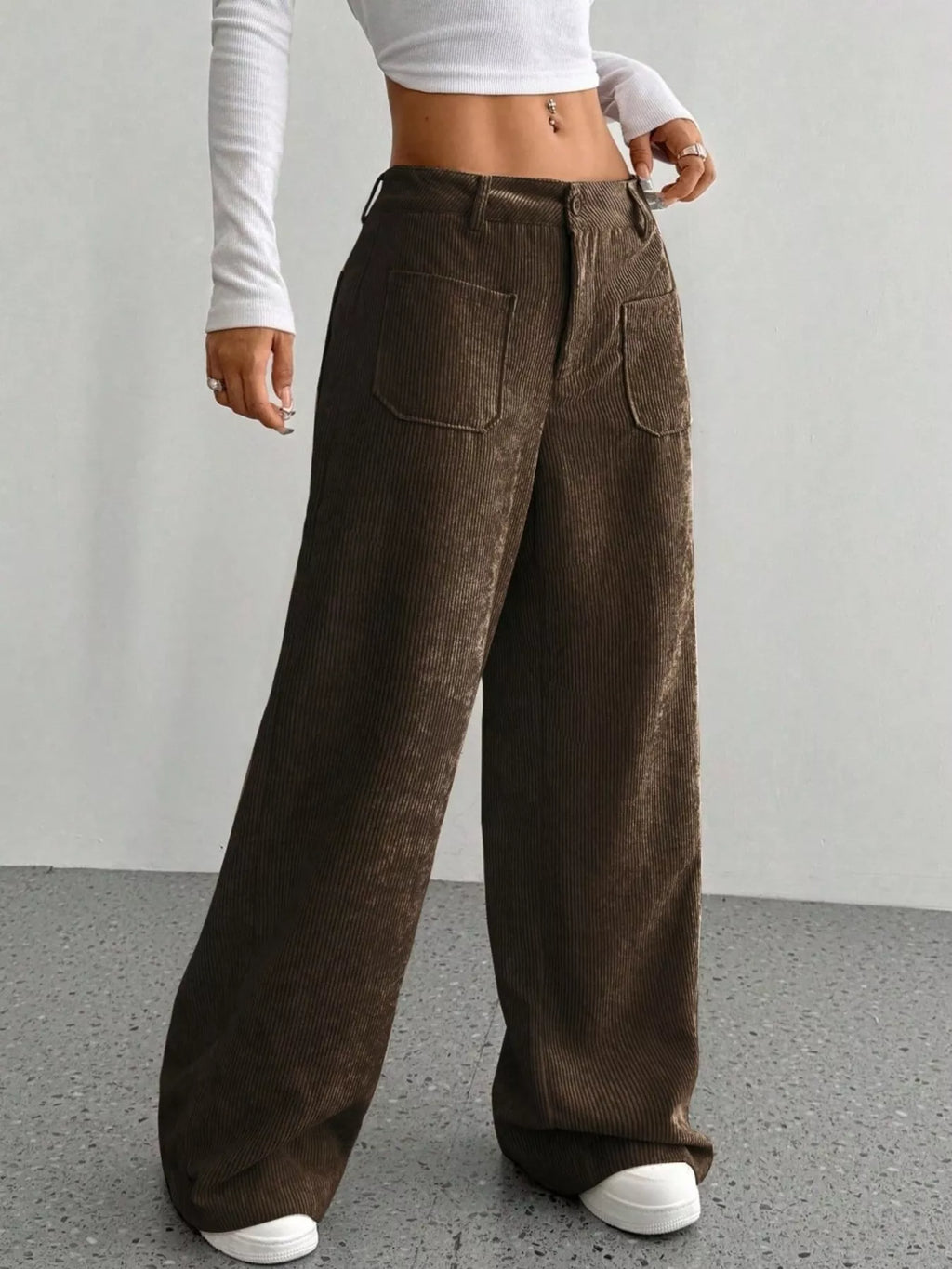 Wide Leg Corduroy Pants (15)