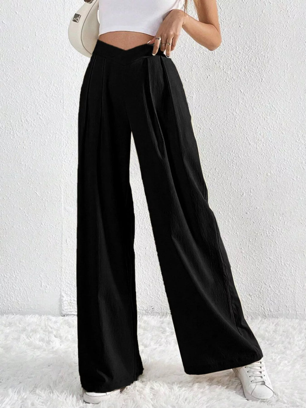 Pleated Wide Leg Pants (6)