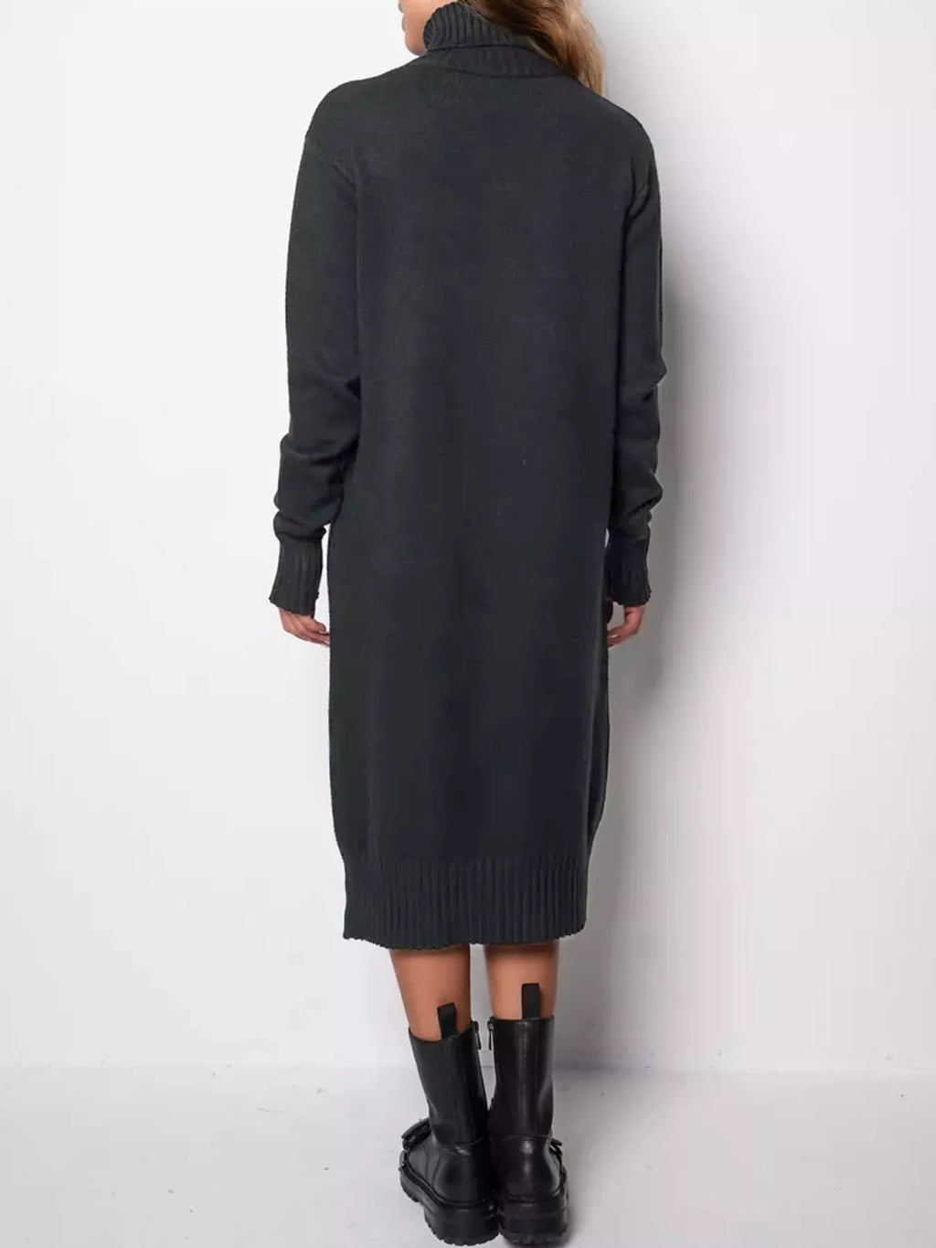 Turtleneck Ribbed Knit Sweater Dress (24)