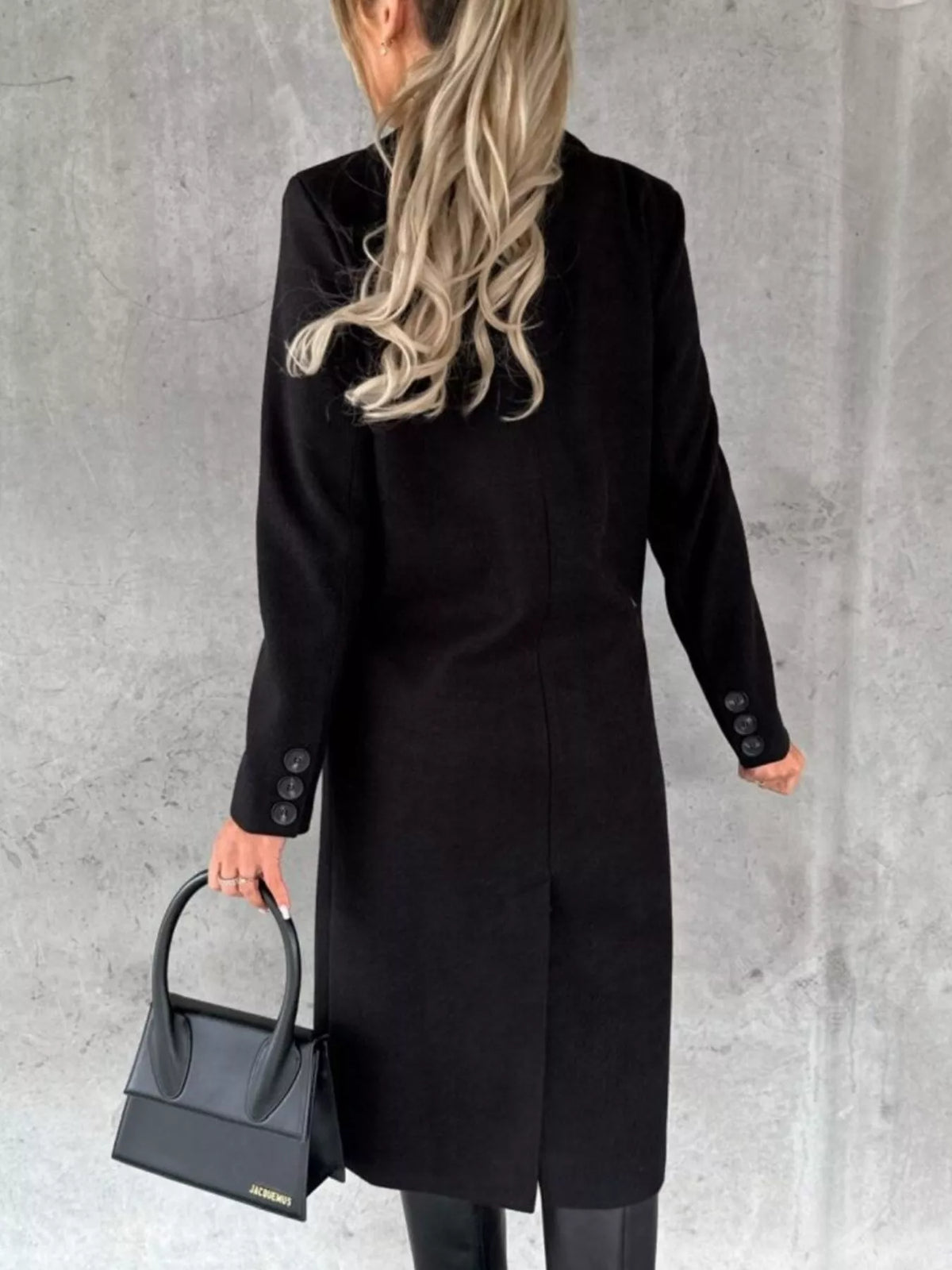 Double-breasted Longline Coat (14)
