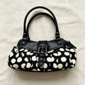 Retro Black-and-white Polka-dot Underarm Shoulder Bag variant CJNS307846901AZ