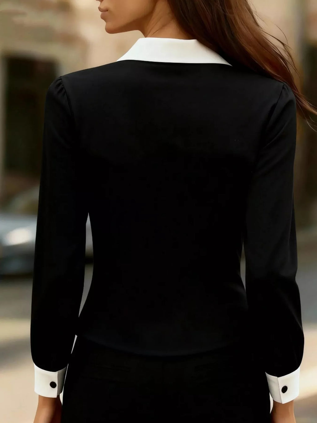 Contrast Button-down Shirt (6)