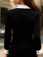 Contrast Button-down Shirt (6)