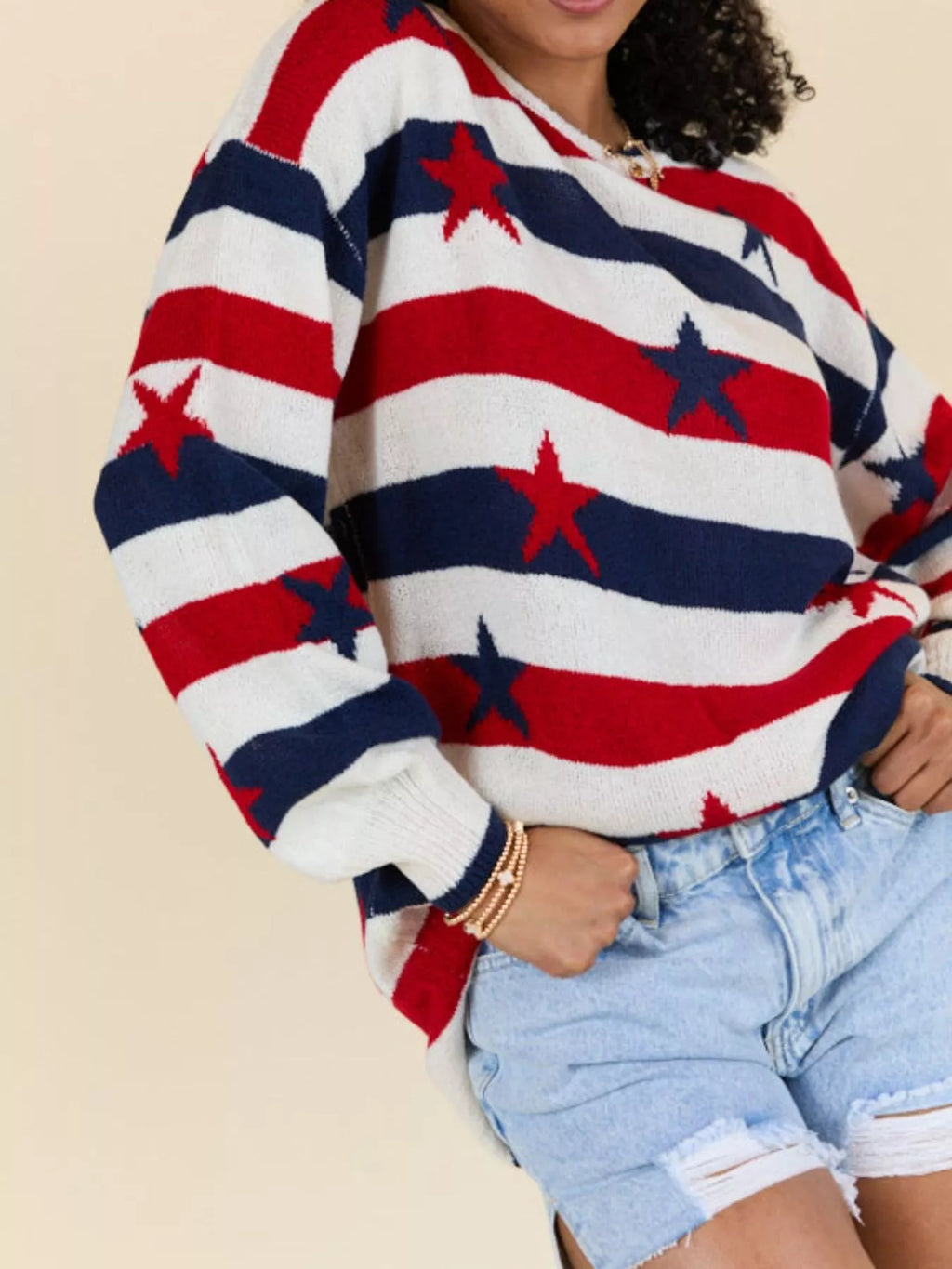 Stars Stripes Long Sleeve Sweater (8)