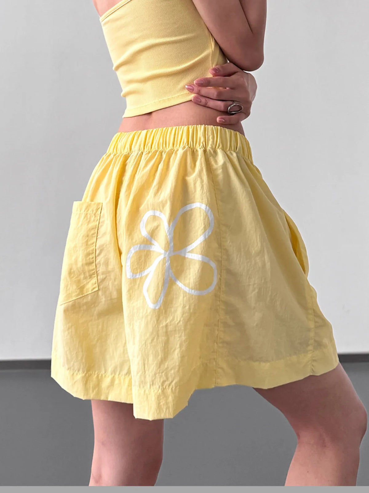 Elastic Waist Shorts (2)