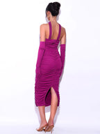 Mesh Stitching Bandage Suspender Dress photo 4