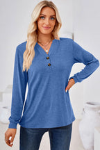 Notched Long Sleeve T-shirt (3)