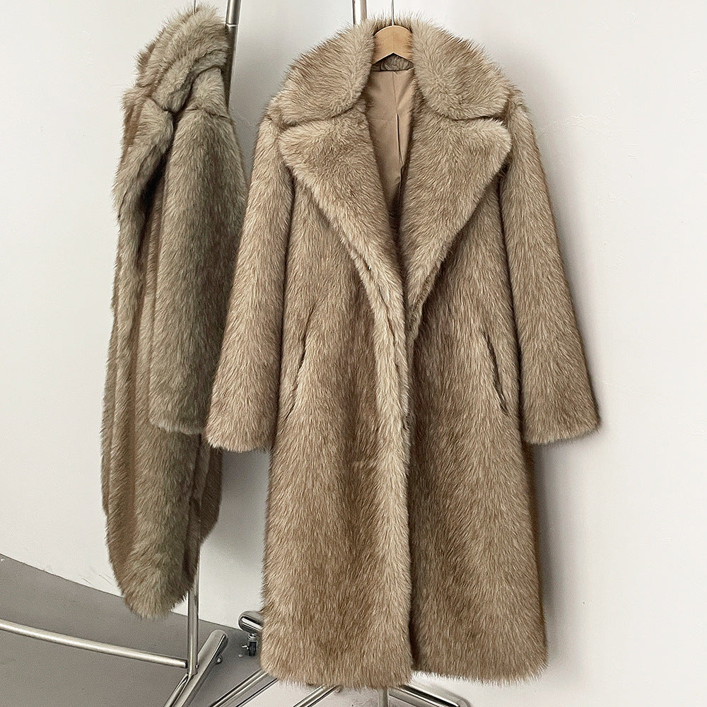 High-quality Artificial Fur Faux Fur Coat photo 4