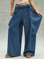 Oversized Wide-leg Cargo Pants (4)
