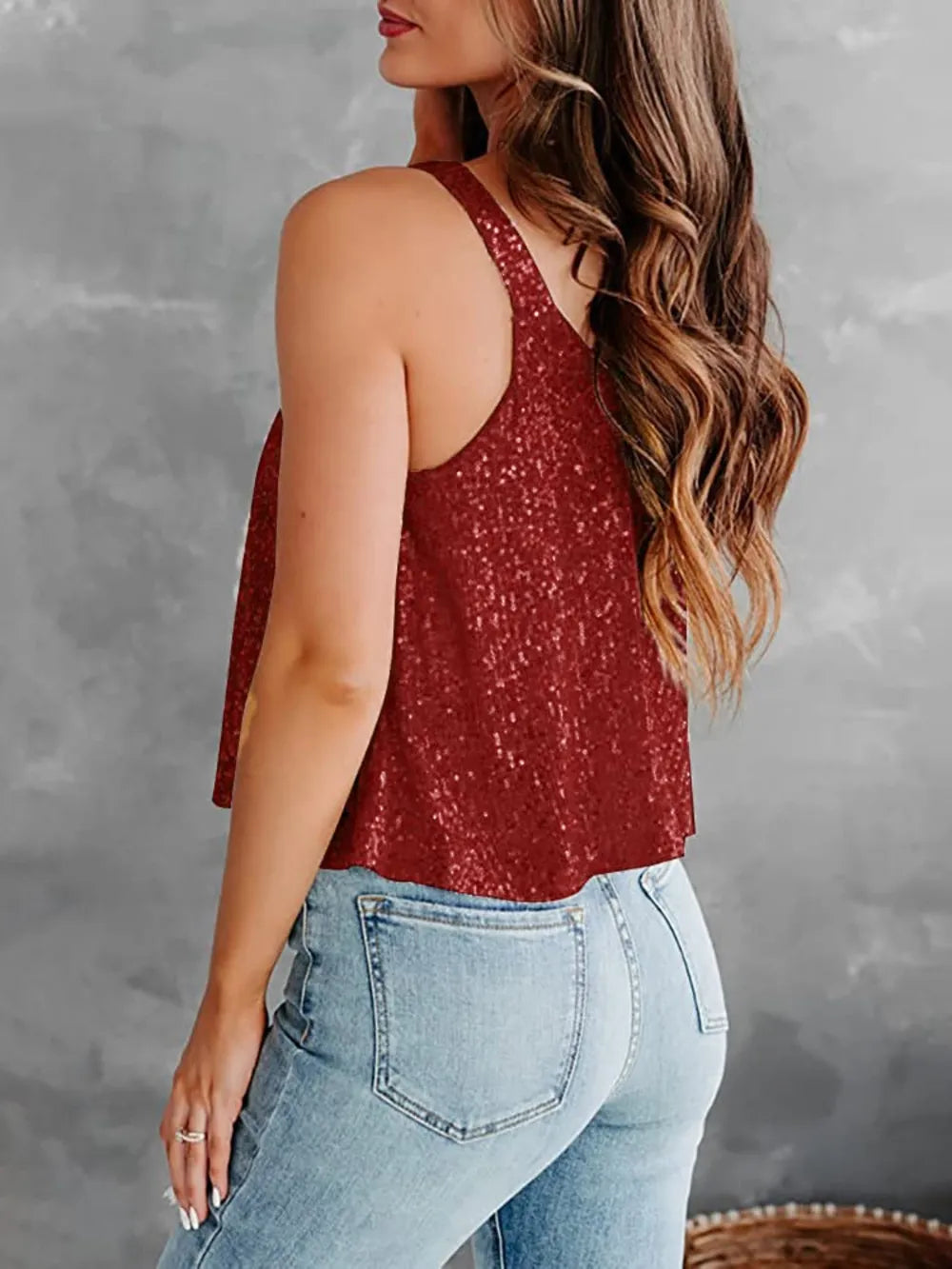 Sequin Scoop Neck Tank (11)