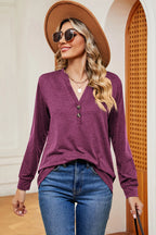 Notched Long Sleeve T-shirt (17)