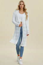 Full Size Open Front Longline Cardigan (30)