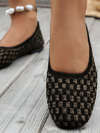 Mesh Round Toe Flat Slip-ons (5)