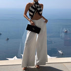 Solid Color Wide-leg Pants photo 4