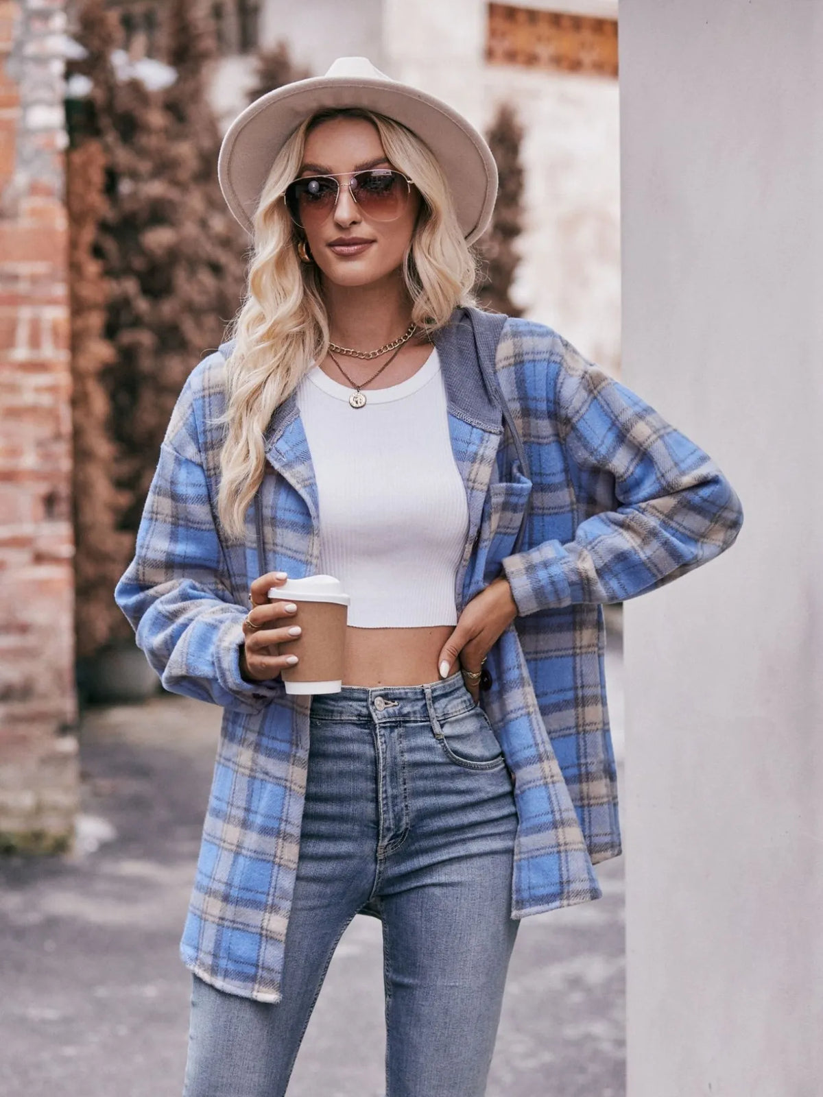 Oversized Plaid Button Up Shacket (18)