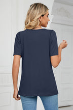 Square Neck Puff Sleeve T-shirt (18)