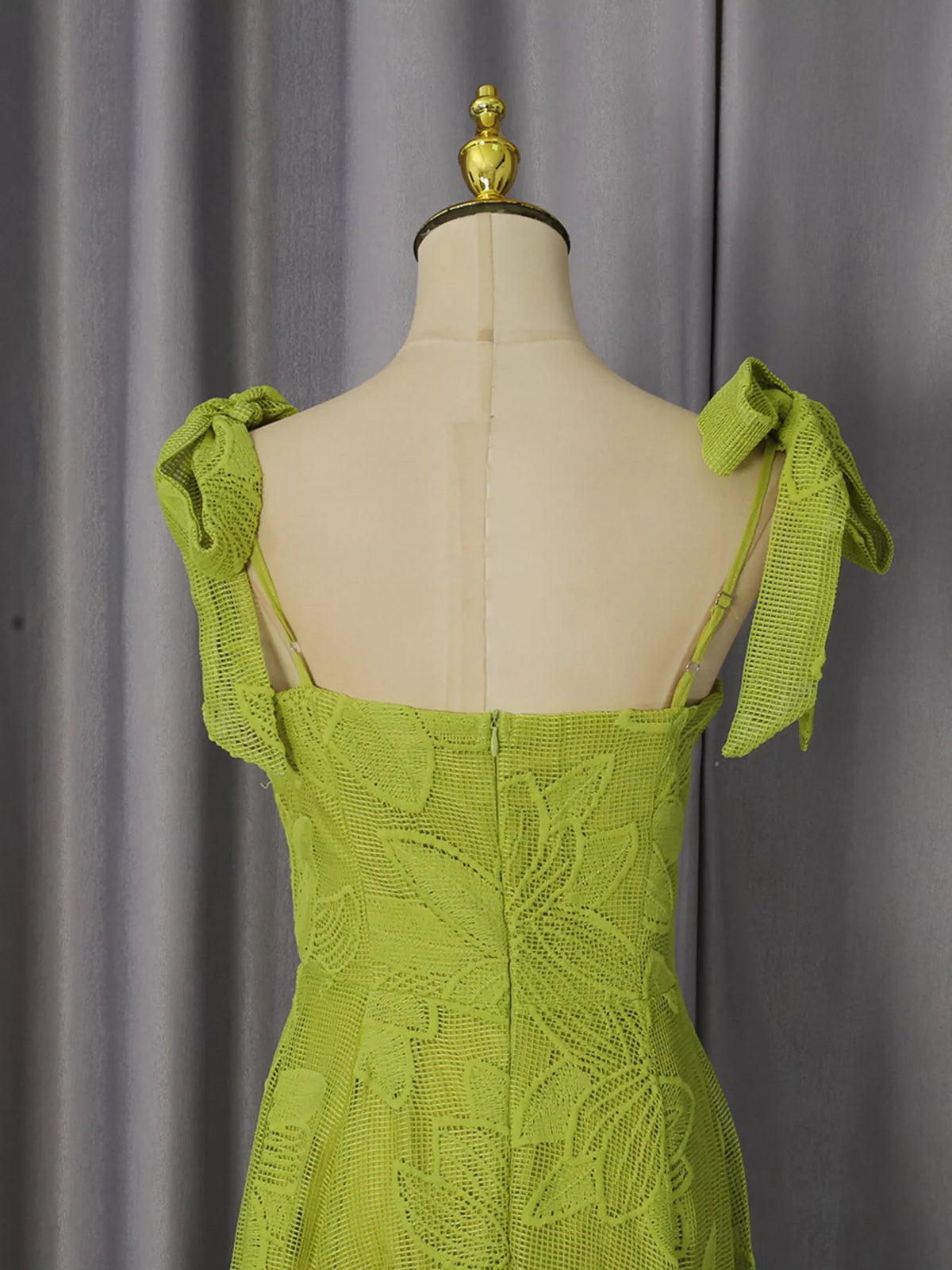 Sweetheart Neck Tie-strap Dress (9)