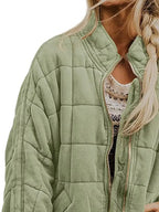 Quilted Zip Up Outerwear (14)
