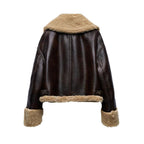 Faux Fur Effect Cropped Coat photo 3