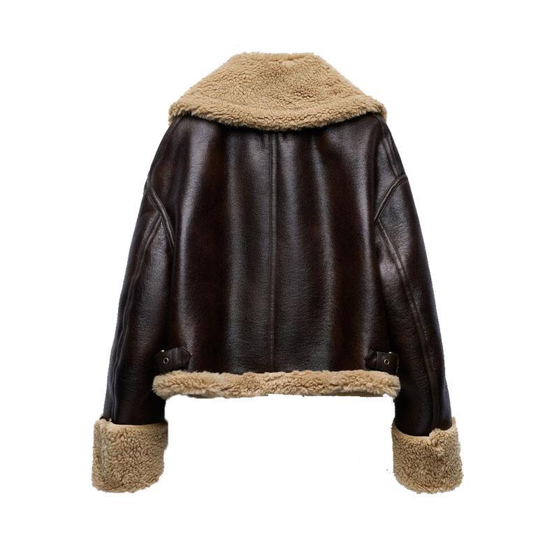 Faux Fur Effect Cropped Coat photo 3