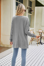 Long Sleeve Pocketed Cardigan (3)