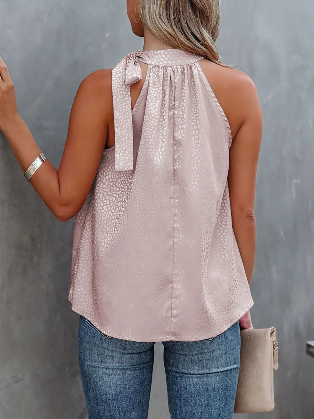 Tied Animal Print Cami (2)