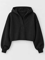 Dropped Shoulder Cropped Hoodie (43)
