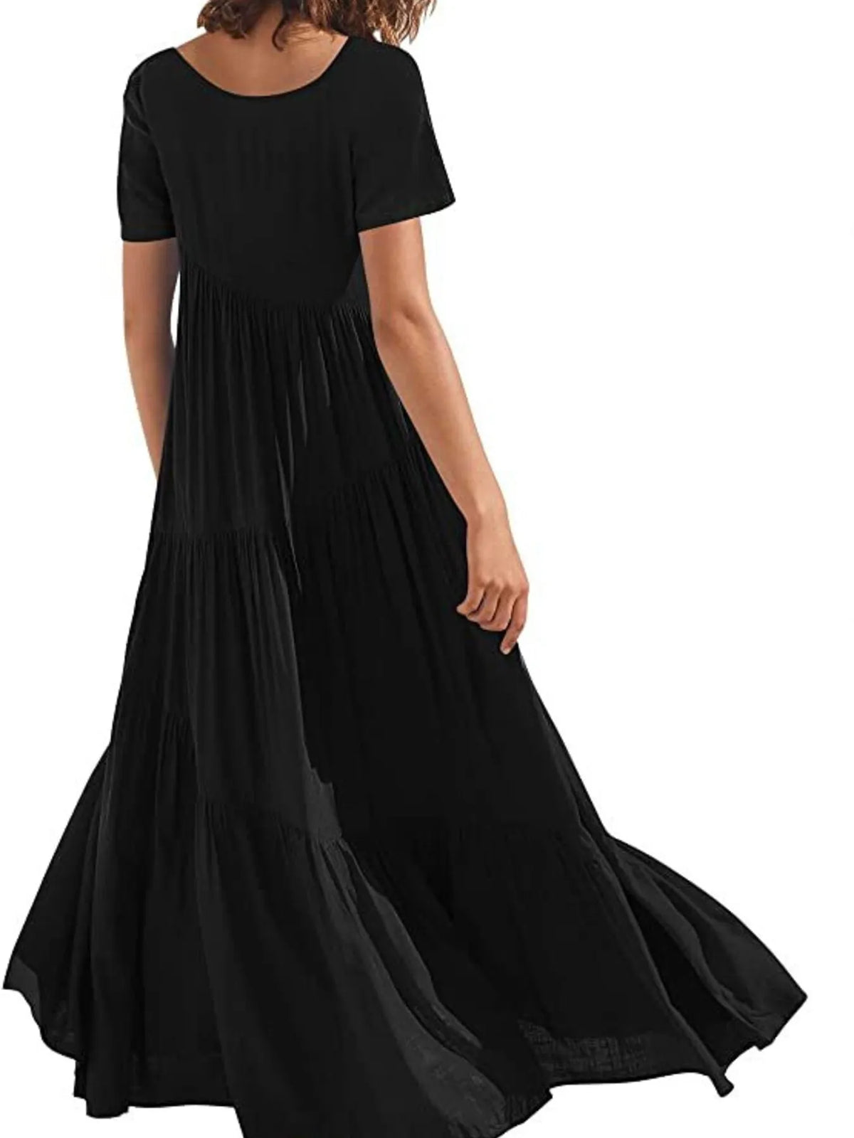 Round Neck Tiered Ruffle Maxi Dress (26)