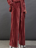 Velvet Lapel Collar Blazer Pants Set (14)