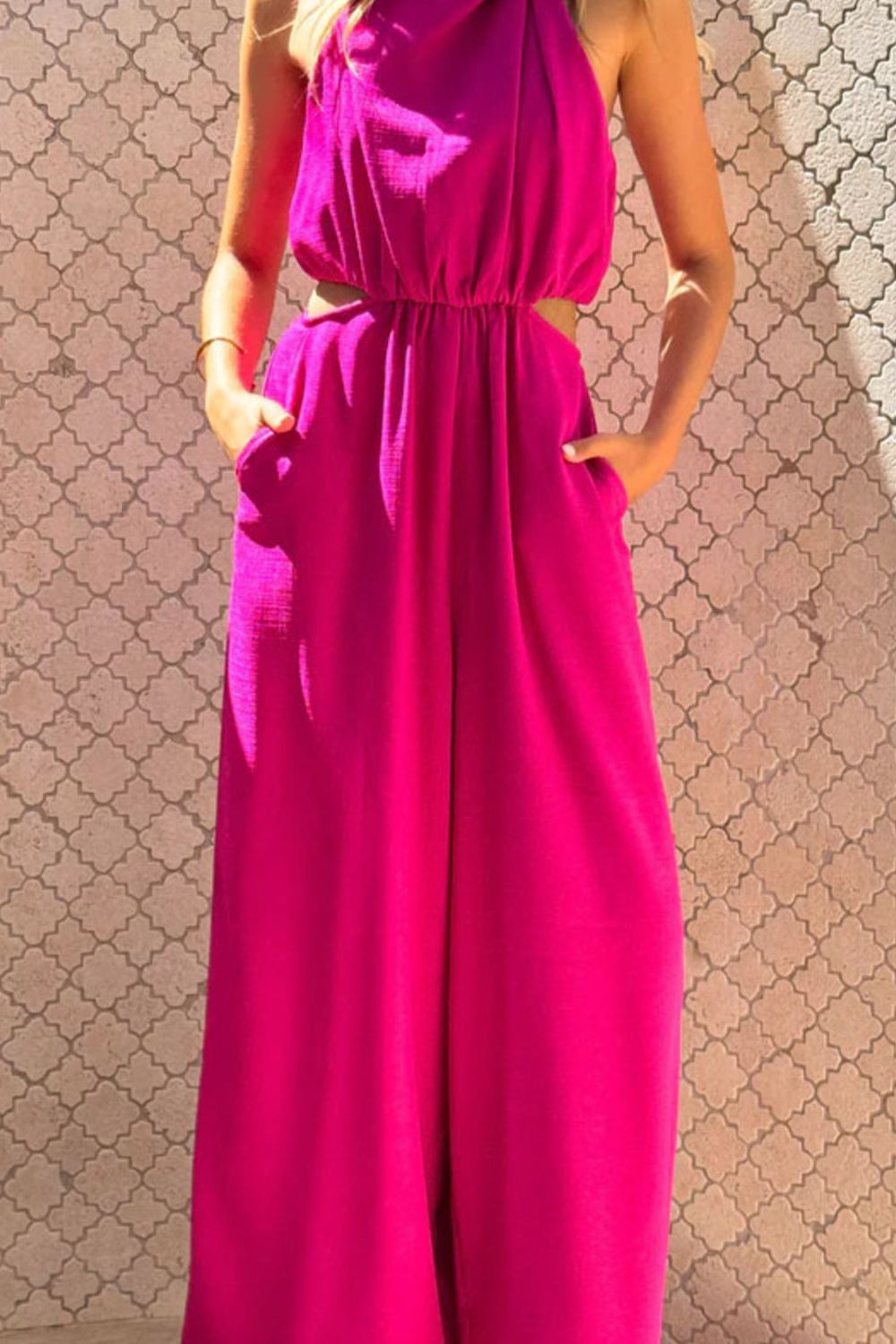 Cutout Sleeveless Wide Leg Jumpsuit (2)