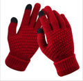 Couple Knitted Gloves Touch Screen variant CJNSFSST00099-Red