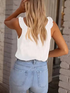 Textured Button-up Tank (3)